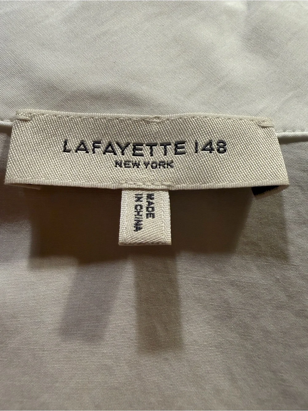 Lafayette 148 New York White button up shirt Size XXS 100% Cotton - Picture 6 of 10